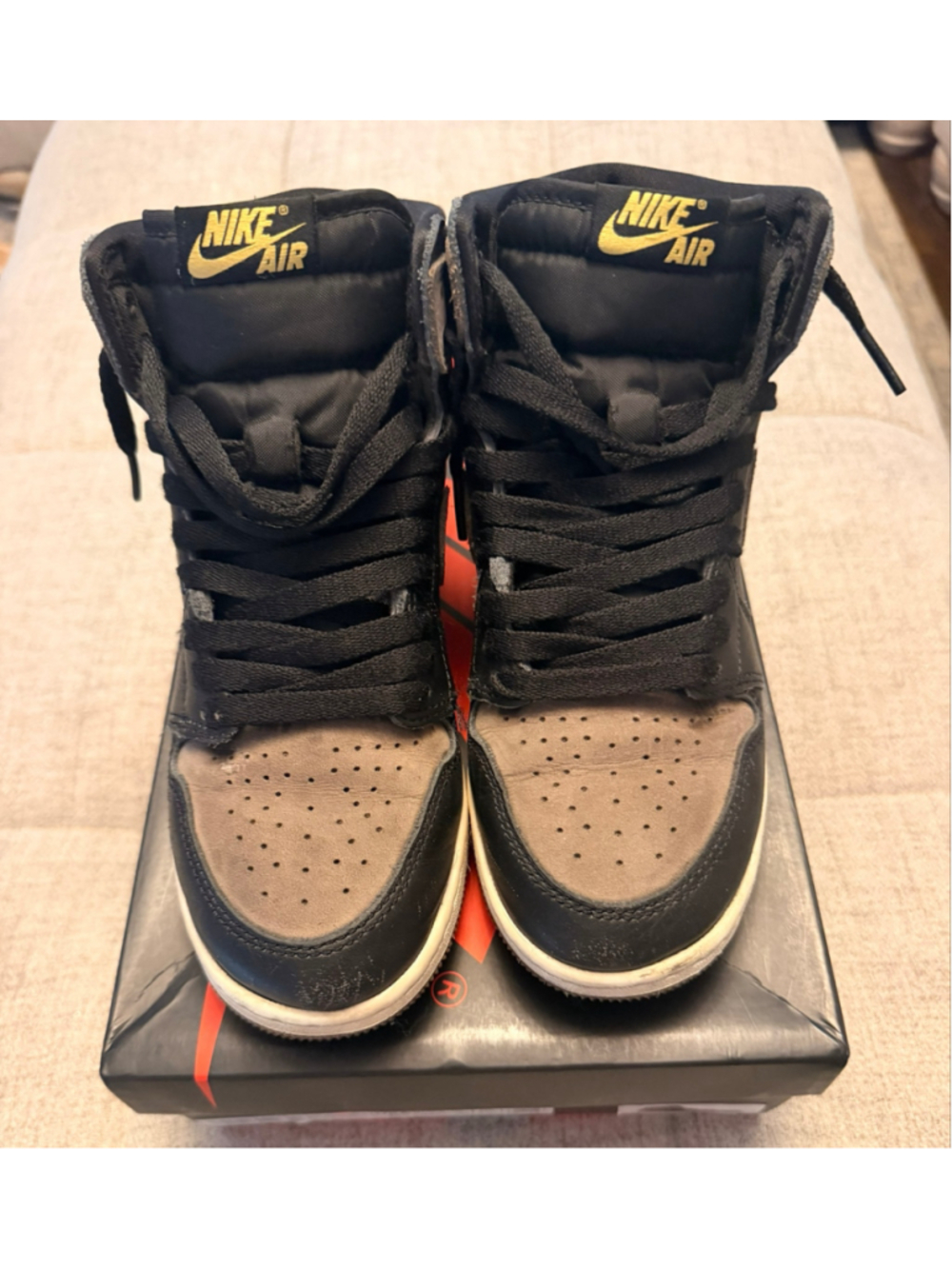 Air Jordan 1 Retro High OG GS Palomino Black Size 5Y FD1437-020